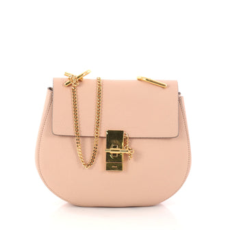 Chloe Drew Crossbody Bag Leather Small Pink 3027903