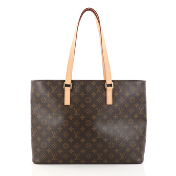 Louis Vuitton Luco Handbag Monogram Canvas Brown 3028303