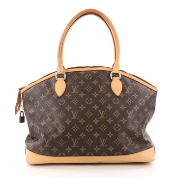Louis Vuitton Lockit Handbag Monogram Canvas Horizontal 3029101
