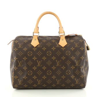 Louis Vuitton Speedy Handbag Monogram Canvas 30 Brown 3031301