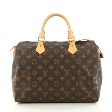 Louis Vuitton Speedy Handbag Monogram Canvas 30 Brown 3031301