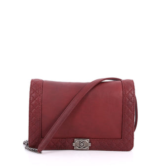 Chanel Reverso Boy Flap Bag Calfskin Small Red 3032101