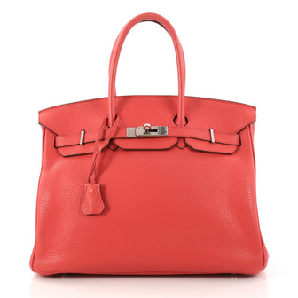 Hermes Birkin Handbag Pink Clemence with Palladium 3032301