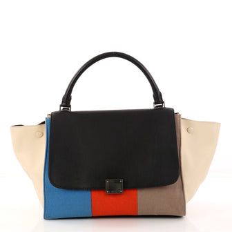  Celine Multicolor Trapeze Handbag Leather and Felt 3032502