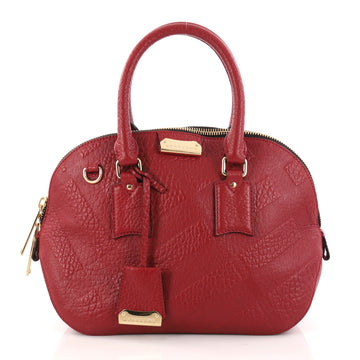 Burberry Orchard Bag Embossed Check Leather Small 30350/01