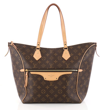 Louis Vuitton Tournelle Tote Monogram Canvas MM Brown 3036201