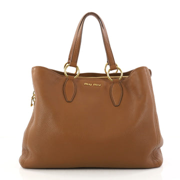 Miu Miu Phenix Convertible Tote Leather Large 3036701