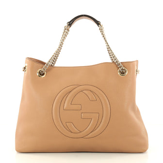 Gucci Soho Chain Strap Shoulder Bag Leather Medium