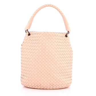 Bottega Veneta Bucket Hobo Intrecciato Nappa Small Pink 3042202
