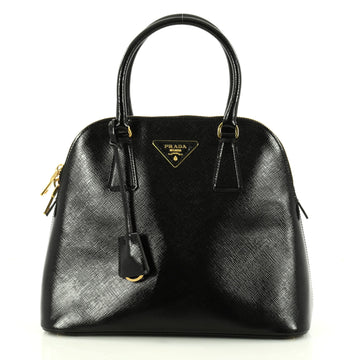 Prada Zip Around Dome Satchel Vernice Saffiano Leather 3042605