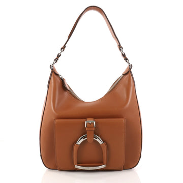 Ralph Lauren Collection Stirrup Hobo Calfskin Leather Small