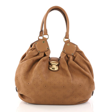 Louis Vuitton L Hobo Mahina Leather Brown 3043901