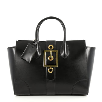 Gucci Lady Buckle Top Handle Bag Leather Medium 30440/01