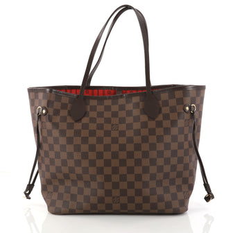 Louis Vuitton Neverfull Tote Damier MM Brown 3044402