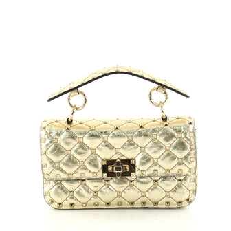 Valentino Rockstud Spike Flap Bag Quilted Leather Small 3045801