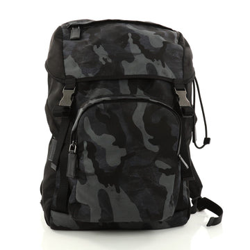 Prada Front Pocket Backpack Printed Tessuto Medium 3046802