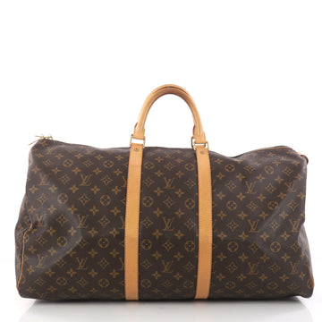 Louis Vuitton Keepall Bag Monogram Canvas 55 Brown 3047402
