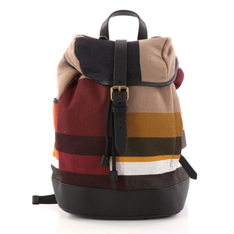 Burberry Drifton Backpack House Check Canvas
