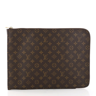 Louis Vuitton Poche Documents Monogram Canvas Brown 3051503