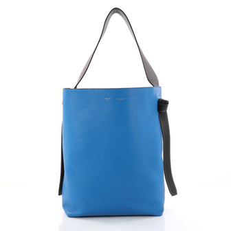 Celine Twisted Cabas Tote Calfskin Small Blue 3052002