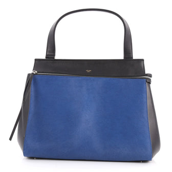 Celine Edge Bag Pony Hair Medium Blue 3052301