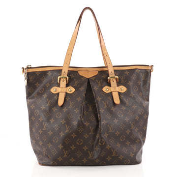 Louis Vuitton Palermo Handbag Monogram Canvas GM Brown 3052701
