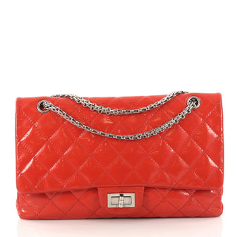 Chanel Reissue 2.55 Handbag Quilted Patent 227 Red