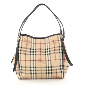 Burberry Canterbury Tote Haymarket Coated Canvas Small 3055602
