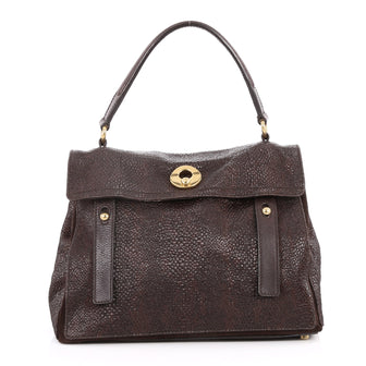 Saint Laurent Muse Two Handbag Leather with Canvas Medium 3056701