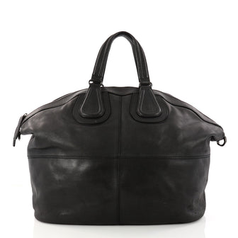 Givenchy Nightingale Satchel Leather Large Black 3059701