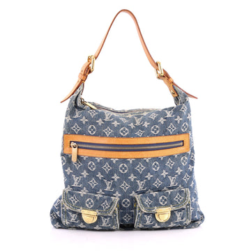 Louis Vuitton Baggy Handbag Denim GM Blue 3060904
