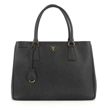 Prada Lux Open Tote Saffiano Leather Medium Black 3062203