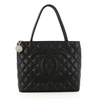 Chanel Medallion Tote Quilted Caviar Black 3062403