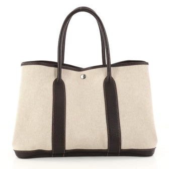 Hermes Garden Party Tote Toile and Leather 36 Neutral 3063003
