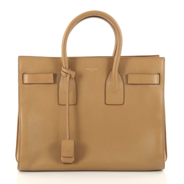 Saint Laurent Sac de Jour Handbag Leather Small Neutral 3072801