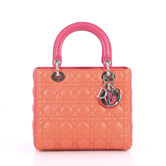 Christian Dior Bicolor Lady Dior Handbag Cannage Quilt 3077901