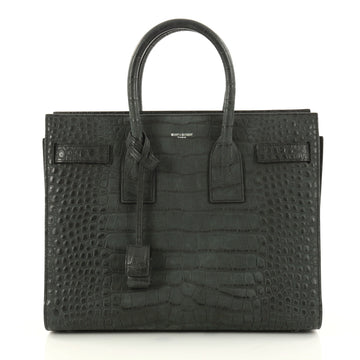 Saint Laurent Sac de Jour Handbag Crocodile Embossed 3077902