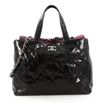 Chanel Portobello Tote Quilted Glazed Calfskin and Tweed 3079101