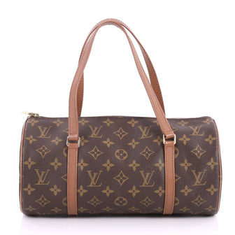 Louis Vuitton Papillon Handbag Monogram Canvas 30 Brown 3079206