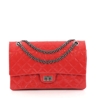 Chanel Reissue 2.55 Handbag Quilted Patent 225 Red 3079701