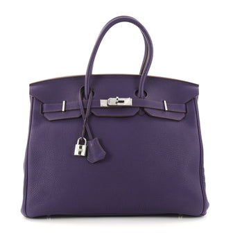 Hermes Birkin Handbag Purple Togo with Palladium 3079801