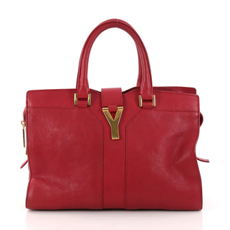 Saint Laurent Chyc Cabas Tote Leather Small Red 3080102
