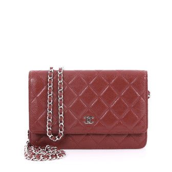 Chanel Wallet on Chain Quilted Caviar Red 3081202