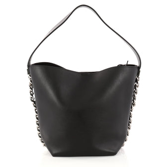 Givenchy Infinity Bucket Bag Leather Medium Black 3081602