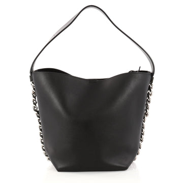 Givenchy Infinity Bucket Bag Leather Medium Black 3081602