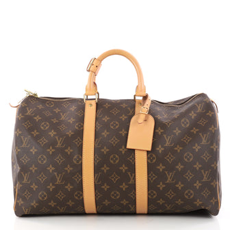 Louis Vuitton Keepall Bag Monogram Canvas 45 Brown 3082004