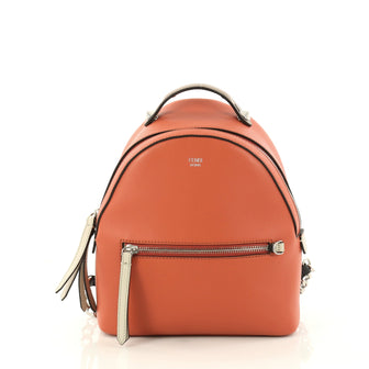 Fendi By The Way Backpack Leather Mini Orange 3084104