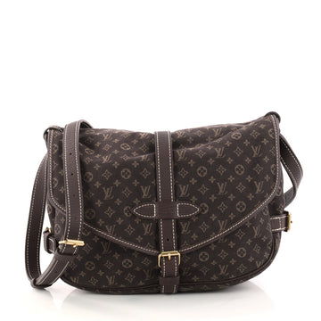 Louis Vuitton Saumur Handbag Monogram Idylle PM Brown 3084205