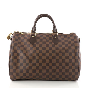 Louis Vuitton Speedy Bandouliere Bag Damier 35 Brown 3087801