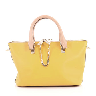 Chloe Bicolor Baylee Satchel Leather Mini Yellow 3088301